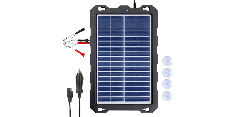  POWOXI 7.5W-Solar Battery Trickle Charger