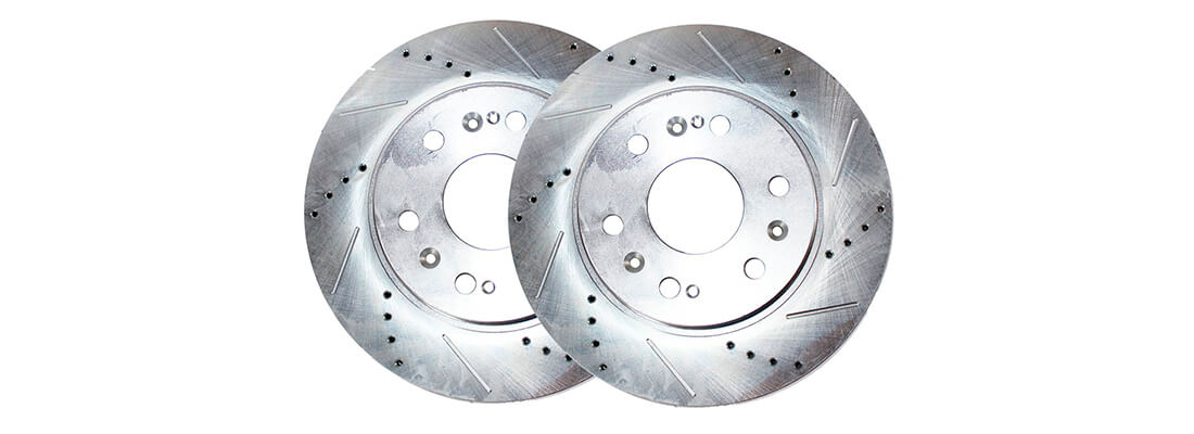 Detroit Axle S-54153 Front Cross Drilled and Slotted Brake Rotor