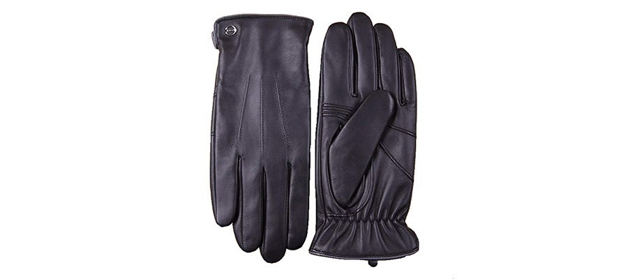 Luxury Men’s Touchscreen Texting Winter Italian Nappa Leather Dress Driving Gloves