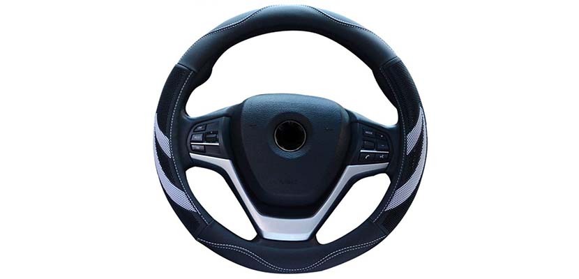 Alusbell Microfiber Leather Steering Wheel Cover