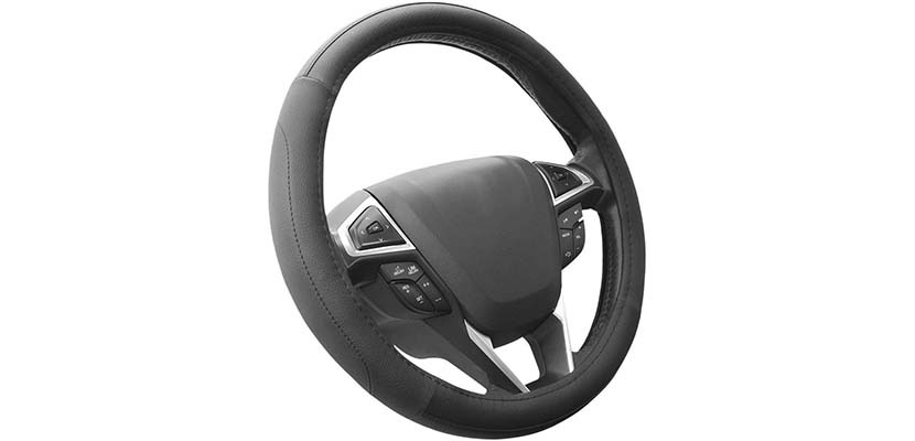 SEG Direct Black Car Steering Wheel Cover