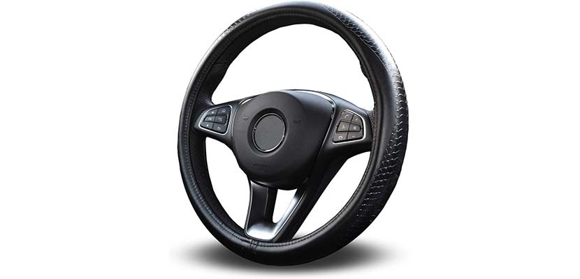 Vitodeco Odorless Leather Steering Wheel Cover