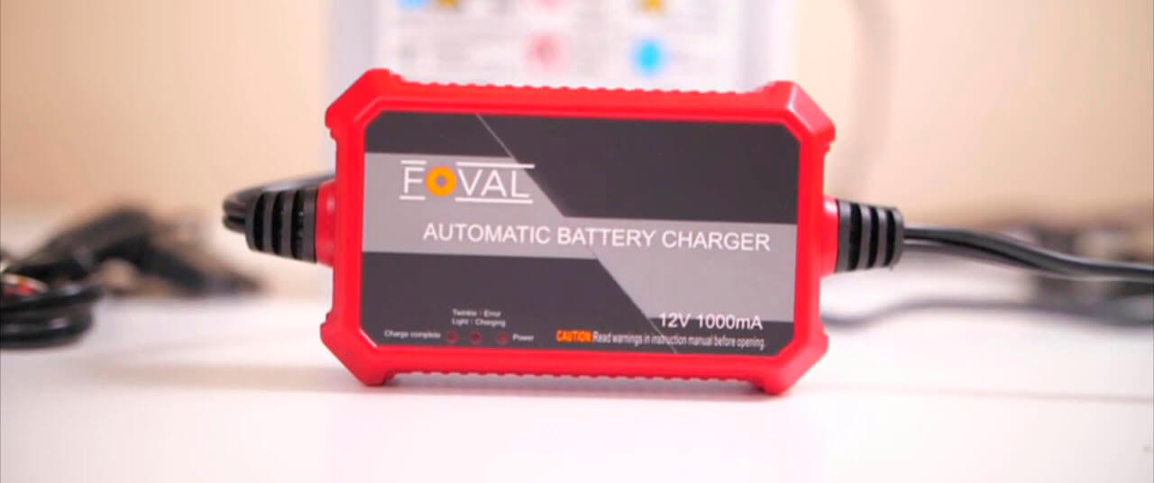 Foval Automatic Trickle Battery Charger 12V 1000mA